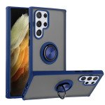 Wholesale Tuff Slim Armor Hybrid Ring Stand Case for Samsung Galaxy S22 Ultra 5G (Navy Blue)